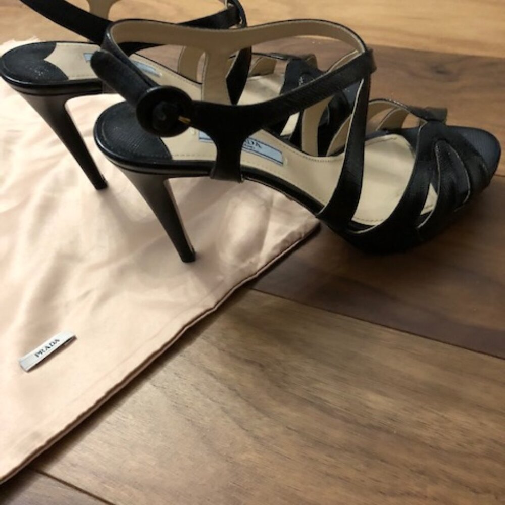 Prada Black Sandals Size 36